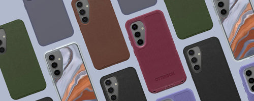 Variety of colorful OtterBox phone cases for Samsung Galaxy