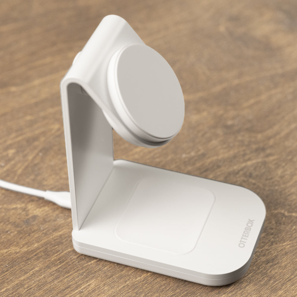 2-in-1 charger on wood desk