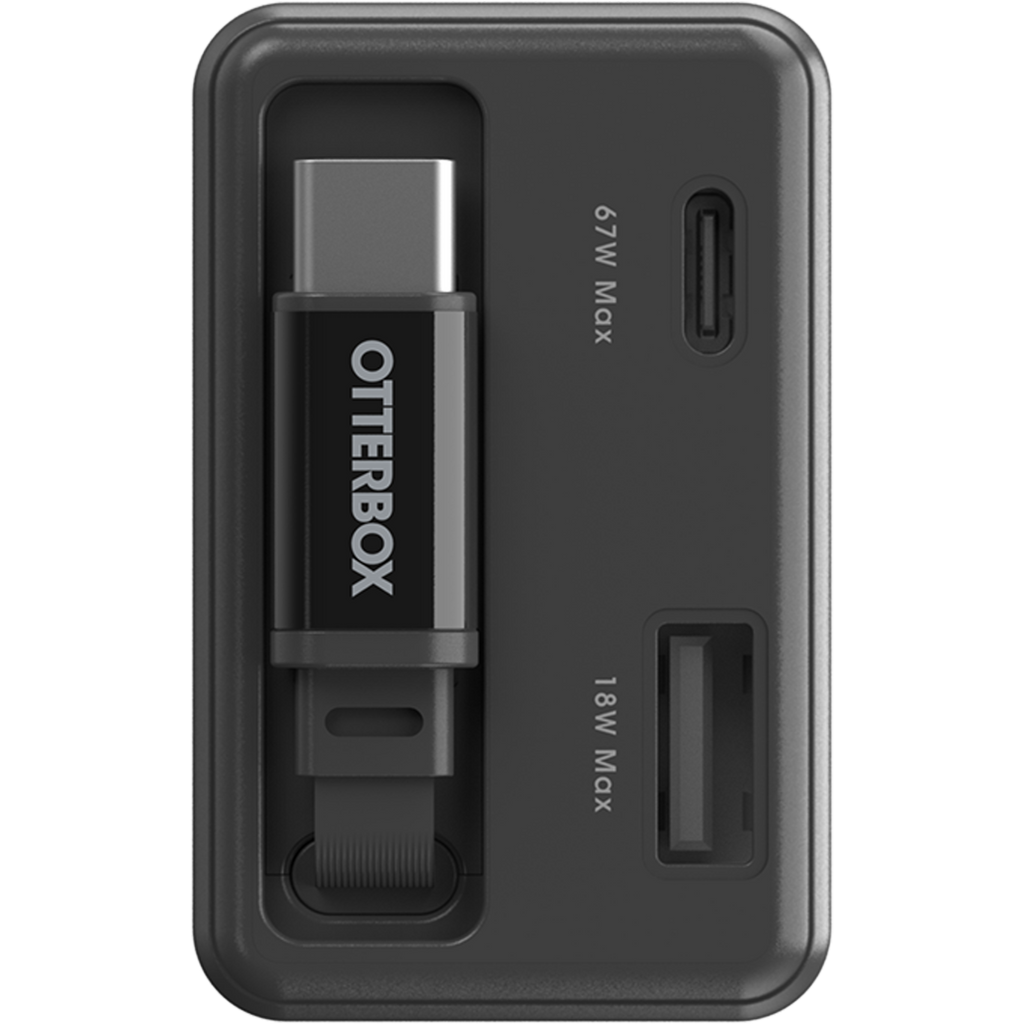 67W Wall Charger With Retractable Cable