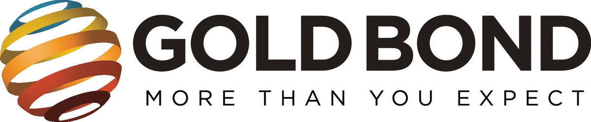 Gold Bond logo with colorful swirl design on a white background