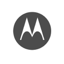 Motorola logo on a black background