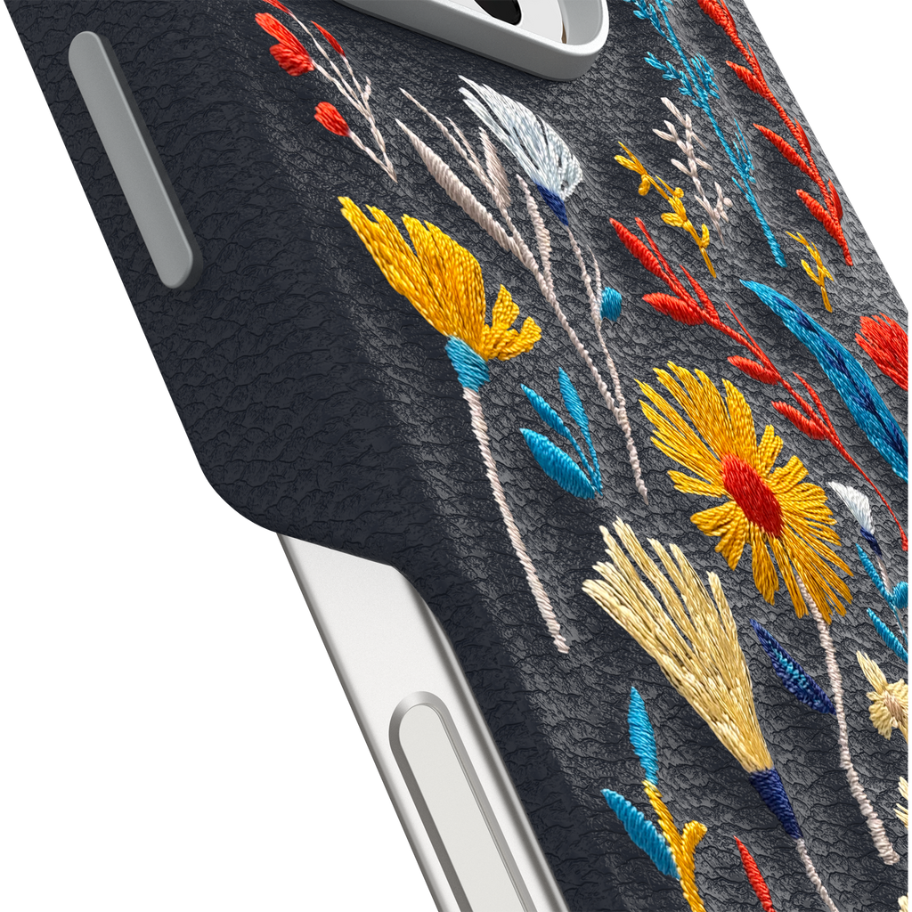 iPhone 16 Pro Symmetry Series Cactus Leather Embroidery Case - Image 3204