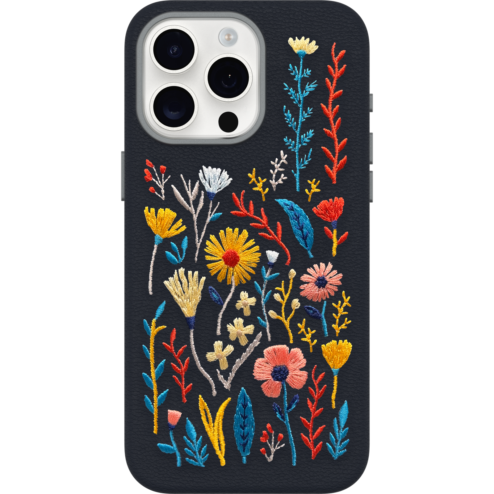 iPhone 15 Pro Max Symmetry Series Cactus Leather Embroidery Case - Image 3043