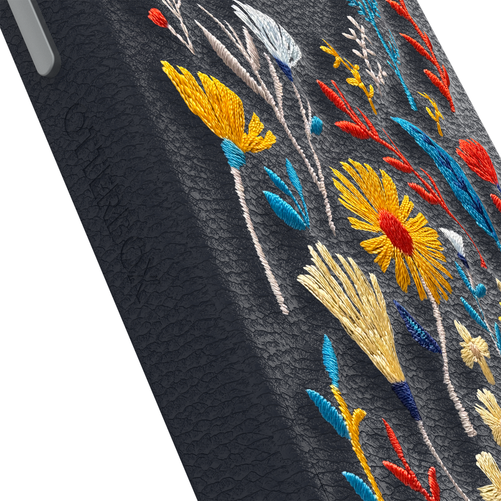 iPhone 15 Pro Max Symmetry Series Cactus Leather Embroidery Case - Image 3044