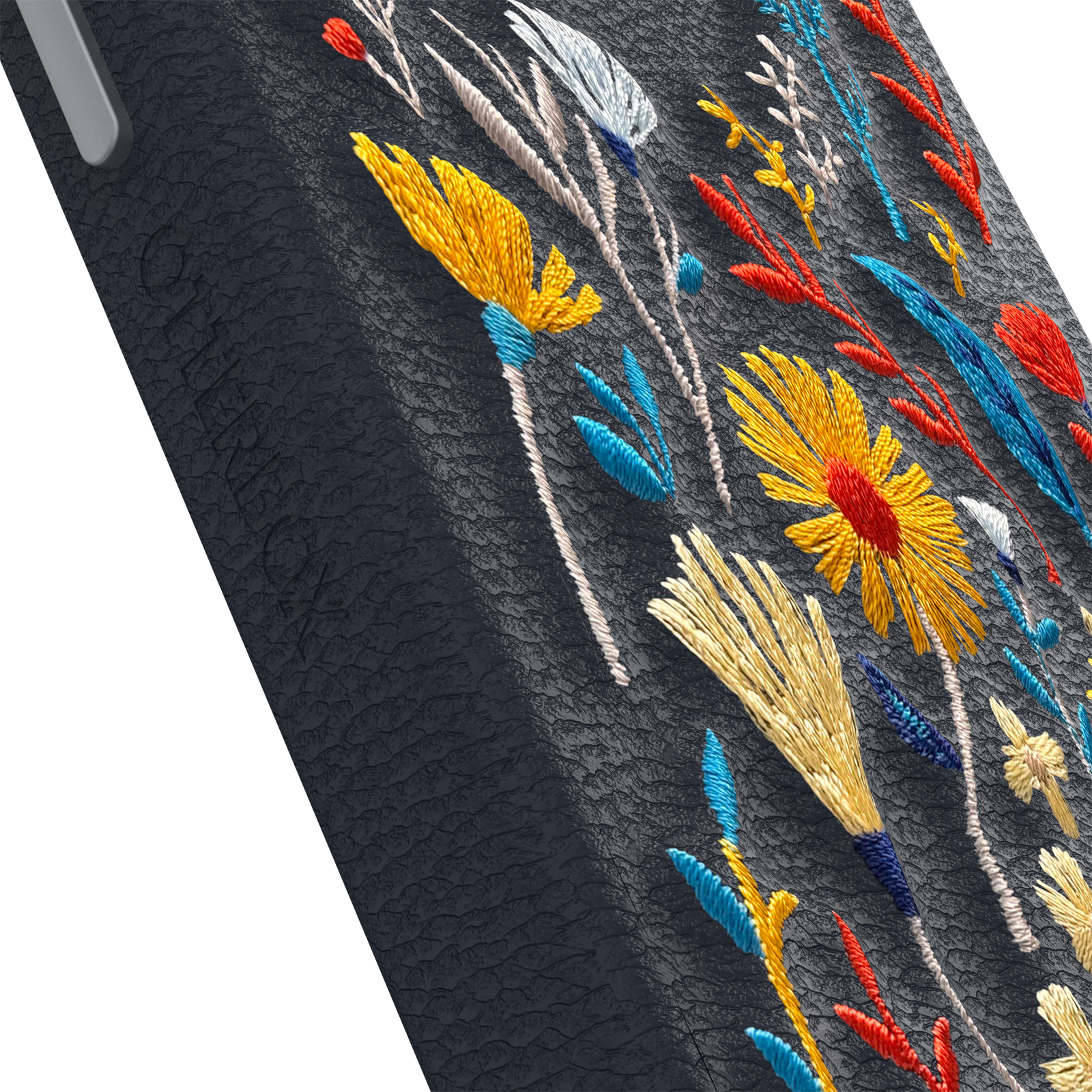 iPhone 15 Pro Max Symmetry Series Cactus Leather Embroidery Case - Image 3044