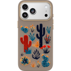 iPhone 17 Pro Max Symmetry Series Cactus Leather Embroidery Case - Image 15869