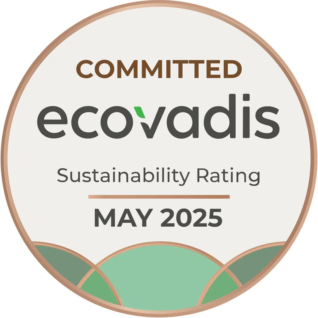 Ecovadis sustainability rating badge for committed May 2025