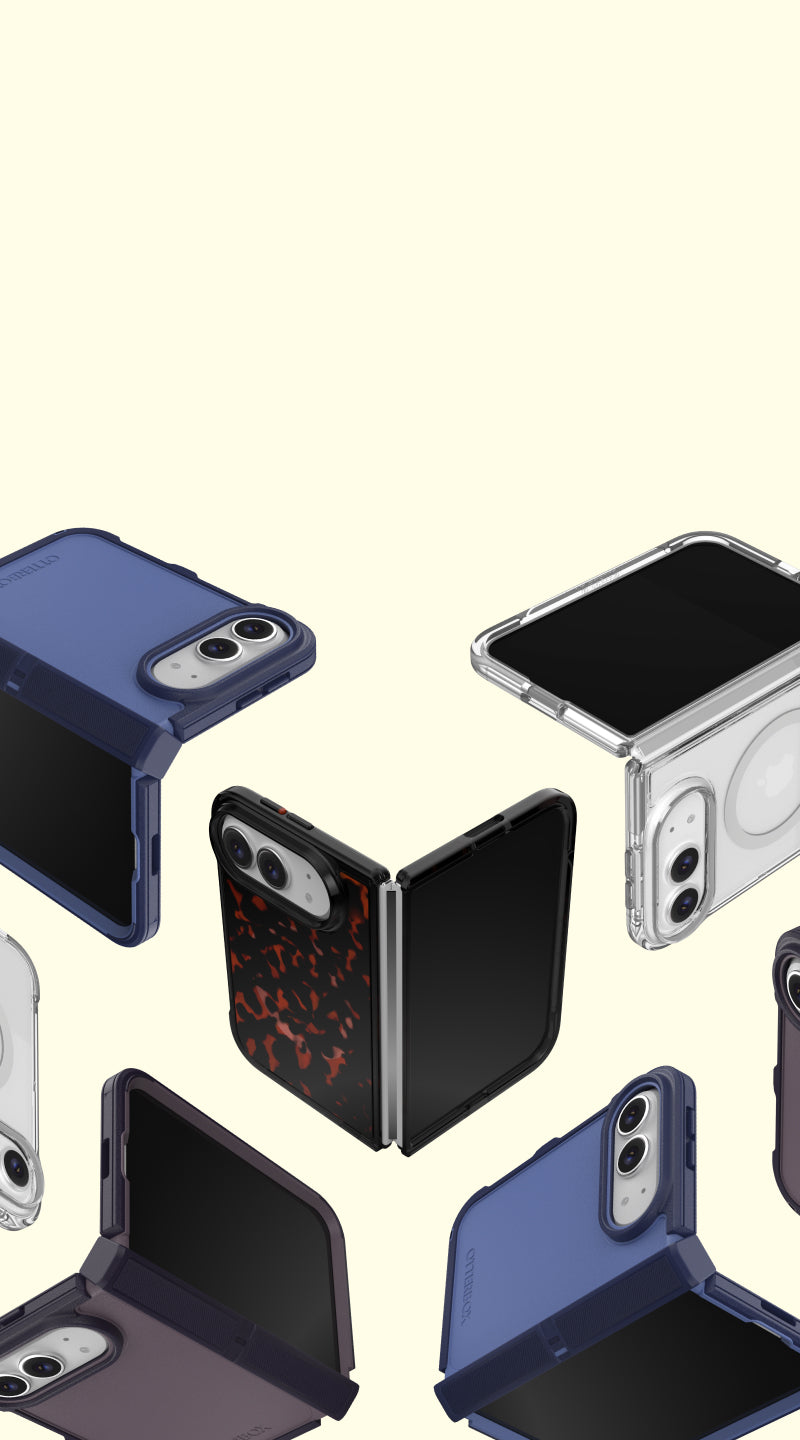 iphone duo cases with a yellow background