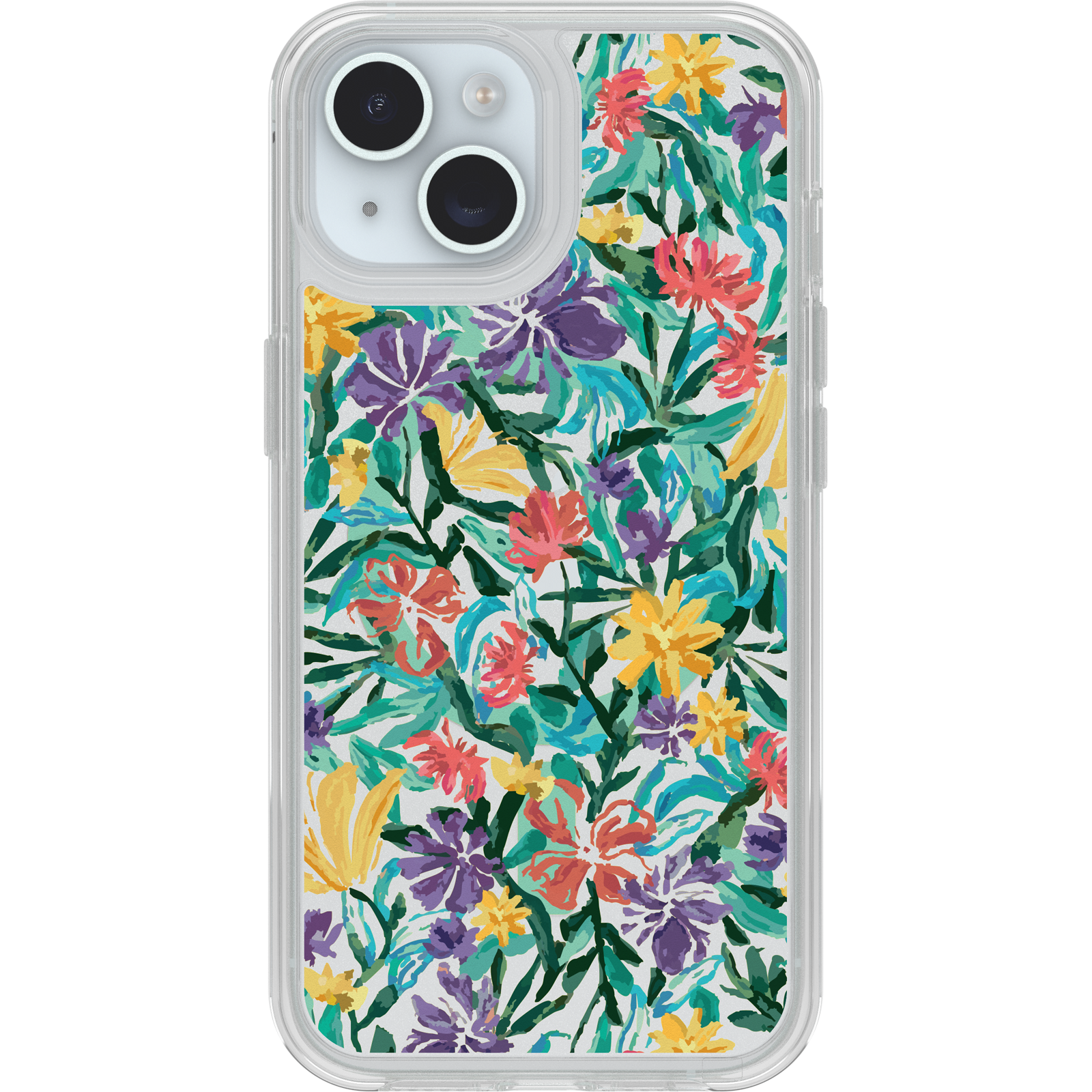 iPhone 16e, iPhone 15, iPhone 14 and iPhone 13 Symmetry Series Clear for MagSafe Confetti of Blossoms Case - Image 27789