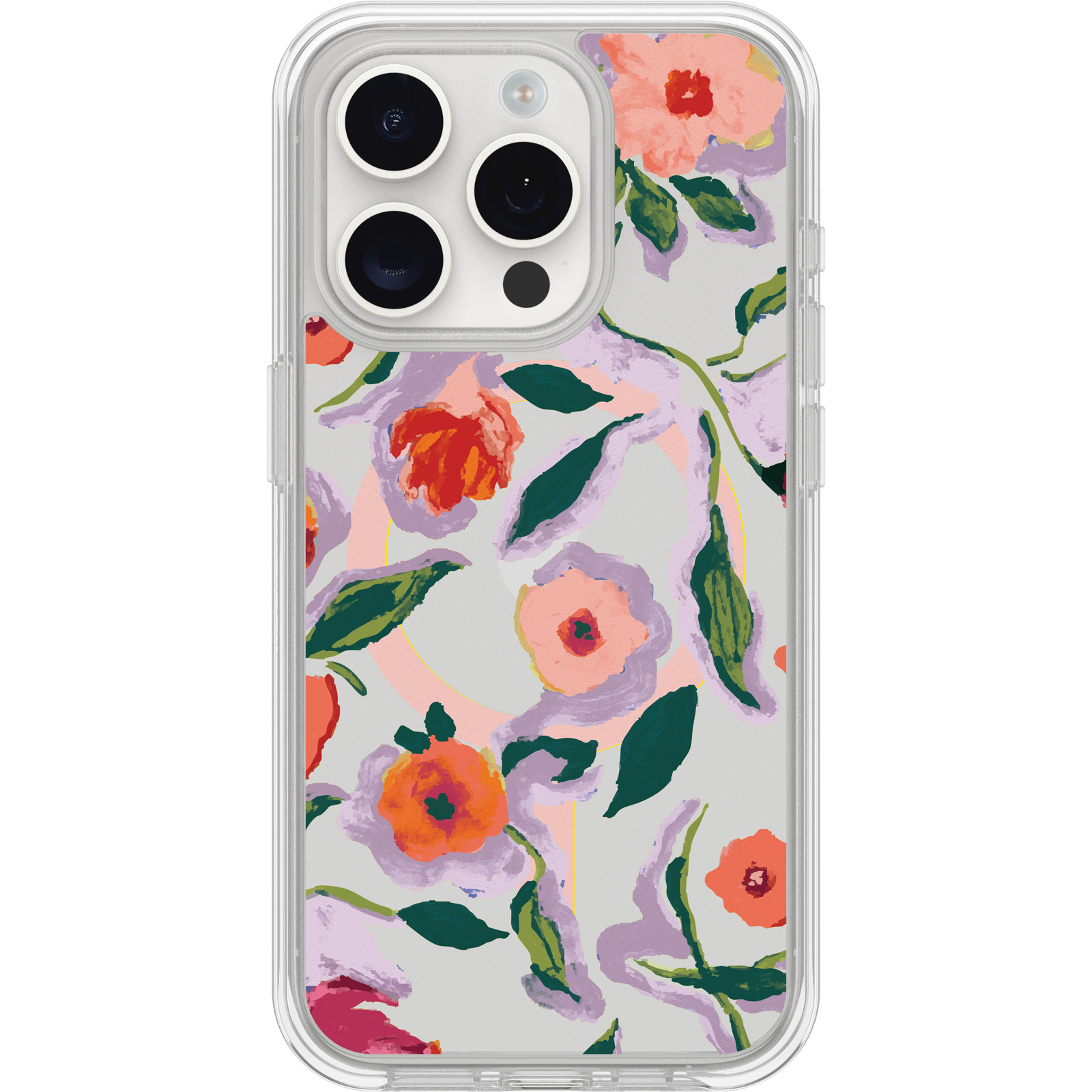 iPhone 15 Pro Symmetry Series Clear for MagSafe Confetti of Blossoms Case - Image 26956