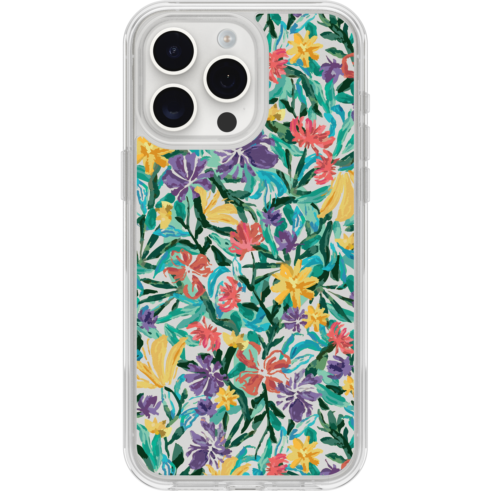 iPhone 15 Pro Max Symmetry Series Clear for MagSafe Confetti of Blossoms Case - Image 22746