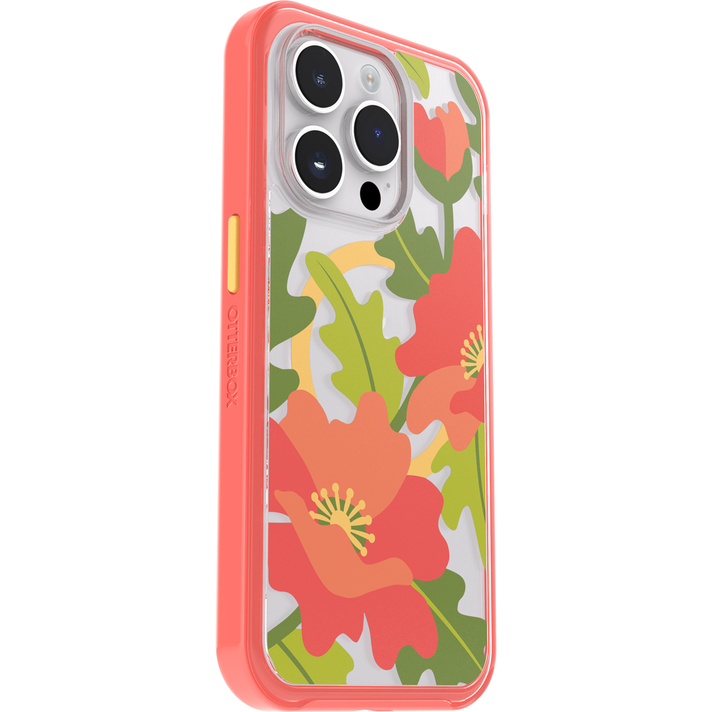 iPhone 14 Pro Symmetry Series Clear Case for MagSafe Fluttering Flora - Image 2765