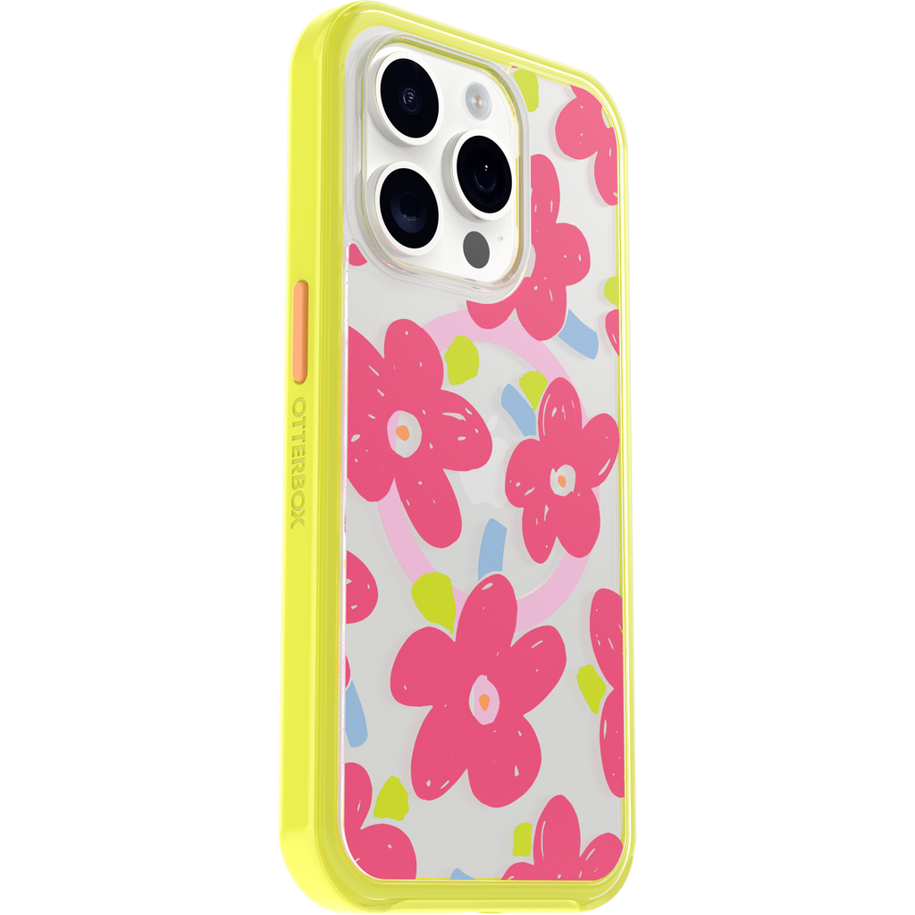 iPhone 15 Pro Symmetry Series Clear Case for MagSafe Fluttering Flora - Image 28228
