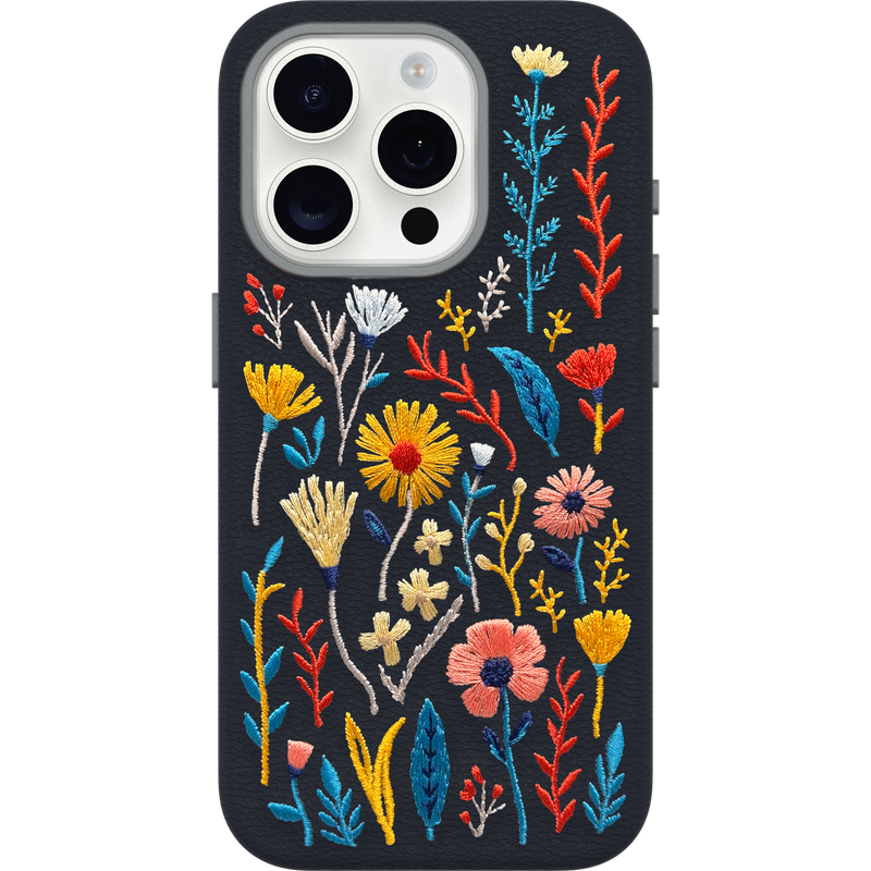 product image 2 - iPhone 15 Pro Case Symmetry Series Cactus Leather Embroidery