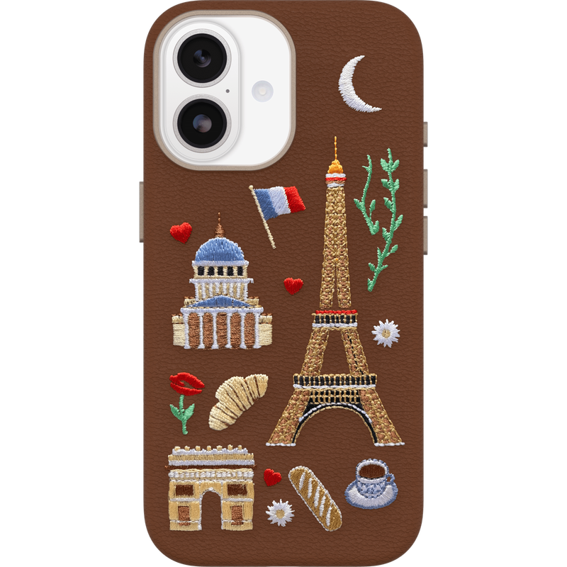 product image 2 - iPhone 17 Case Symmetry Series Cactus Leather Embroidery