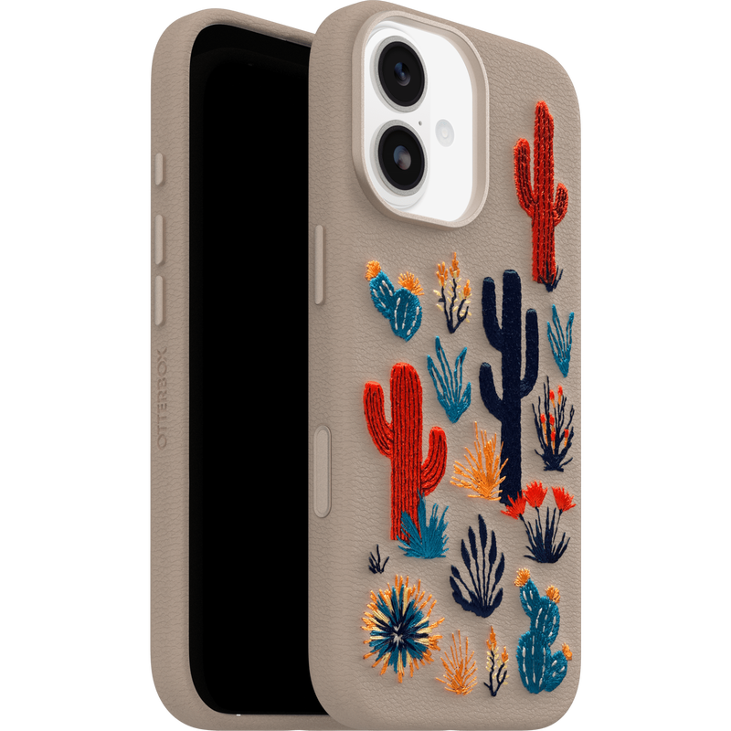 product image 1 - iPhone 17 Case Symmetry Series Cactus Leather Embroidery