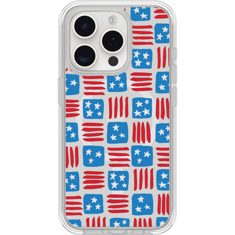 product image 1 - iPhone 15 Pro Case Symmetry Series Clear for MagSafe Summer Abroad