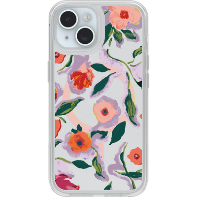 iPhone 16e, iPhone 15, iPhone 14 and iPhone 13 Symmetry Series Clear for MagSafe Confetti of Blossoms Case