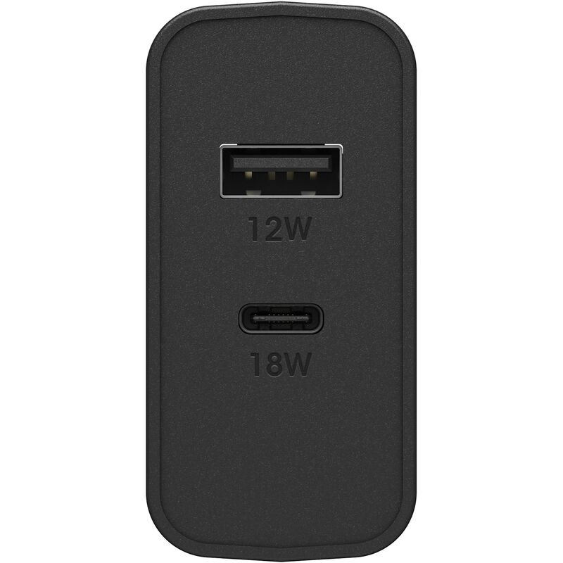 product image 2 - USB-C and USB-A Dual Port Wall Charger, 30W Combined Fast Charge