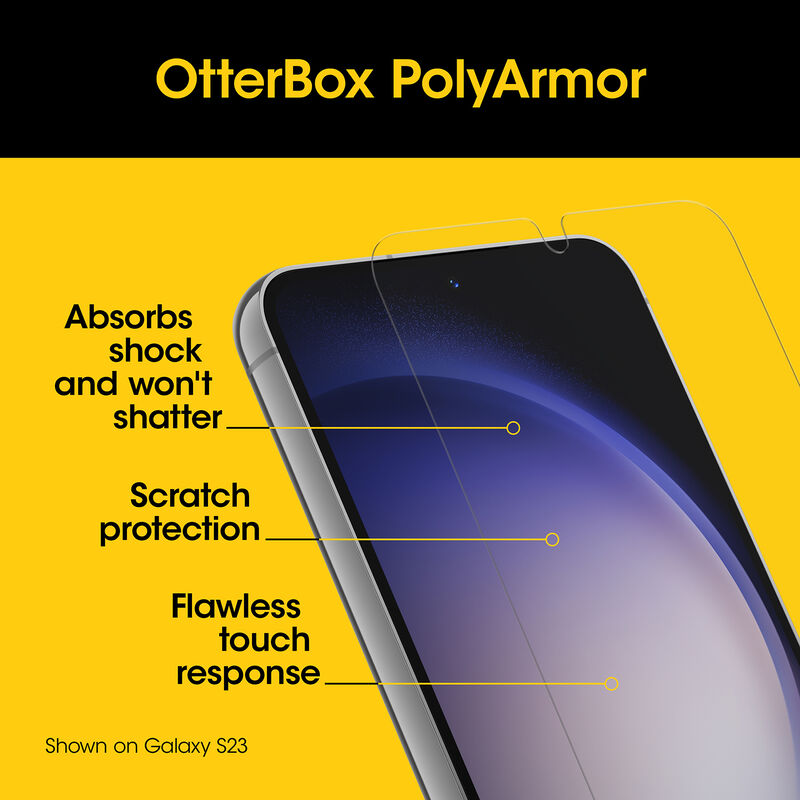 product image 4 - Galaxy S24+ Screen Protector OtterBox PolyArmor