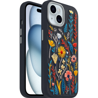 iPhone 16e and iPhone 15 Symmetry Series Cactus Leather Embroidery Case