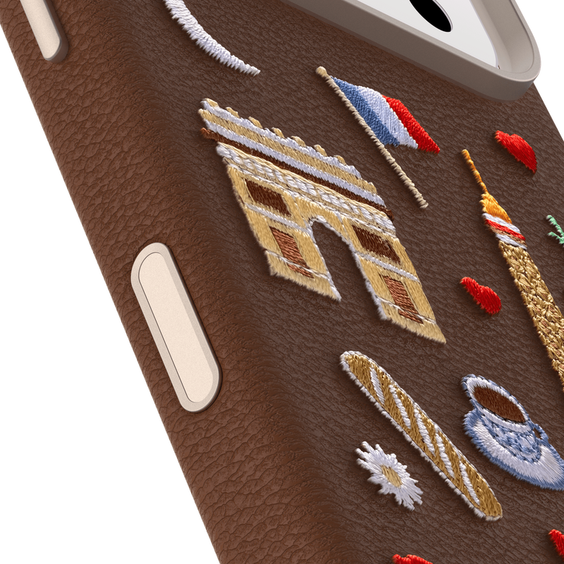 product image 3 - iPhone 17 Pro Case Symmetry Series Cactus Leather Embroidery