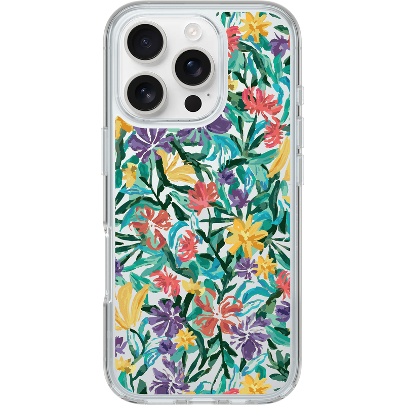 product image 1 - iPhone 16 Pro Case Symmetry Series Clear for MagSafe Confetti of Blossoms