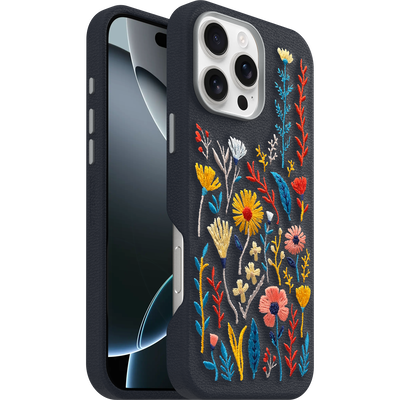 iPhone 16 Pro Max Symmetry Series Cactus Leather Embroidery Case