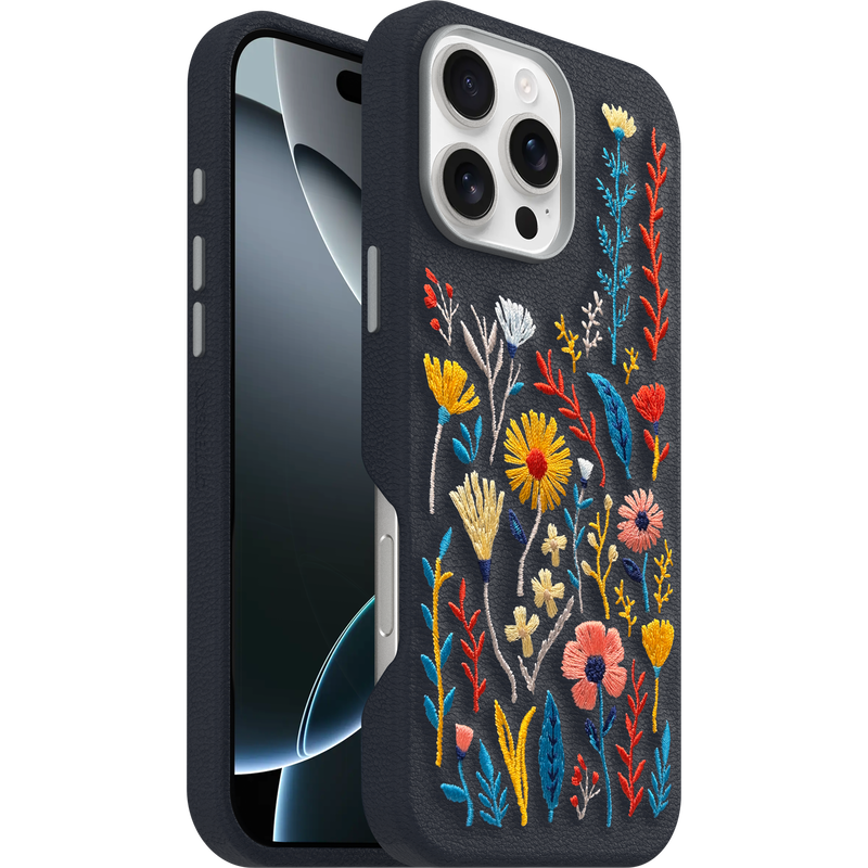product image 1 - iPhone 16 Pro Max Case Symmetry Series Cactus Leather Embroidery
