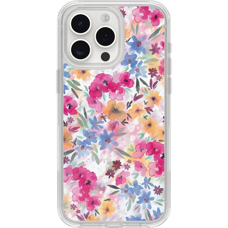 product image 1 - iPhone 15 Pro Max Case Symmetry Series Clear for MagSafe Confetti of Blossoms