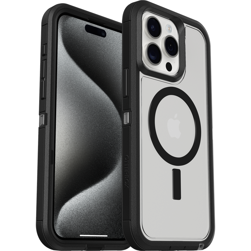 product image 1 - iPhone 15 Pro Max Case Defender Series XT Clear for MagSafe