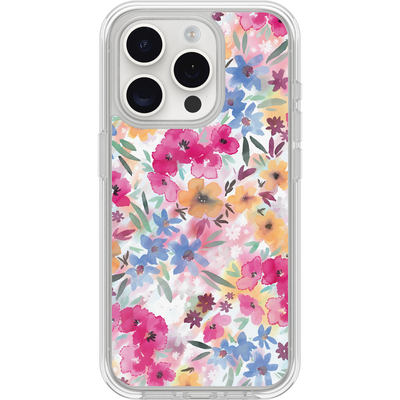iPhone 15 Pro Symmetry Series Clear for MagSafe Confetti of Blossoms Case
