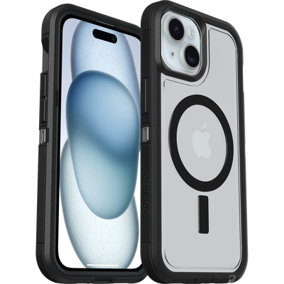 iPhone 16e, iPhone 15, iPhone 14 and iPhone 13 Defender Series XT Clear Case for MagSafe