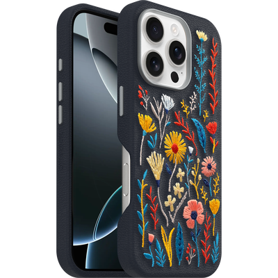 iPhone 16 Pro Symmetry Series Cactus Leather Embroidery Case