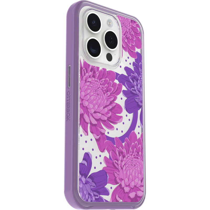 product image 3 - iPhone 15 Pro Case Symmetry Series Clear for MagSafe Fluttering Flora