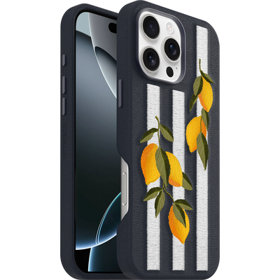 iPhone 16 Pro Max Symmetry Series Cactus Leather Embroidery Case