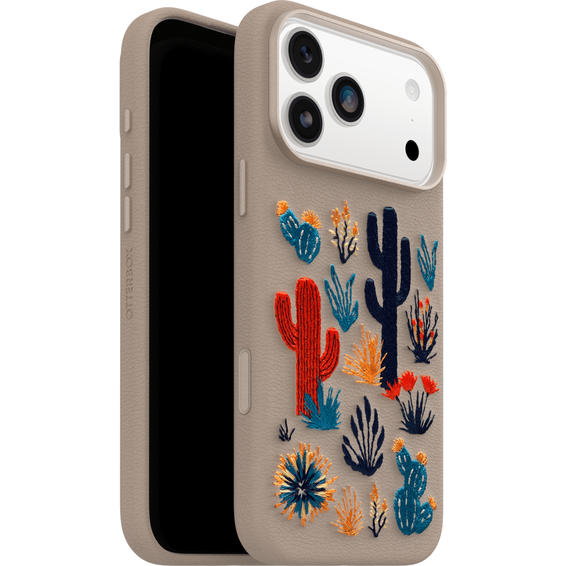 product image 1 - iPhone 17 Pro Max Case Symmetry Series Cactus Leather Embroidery