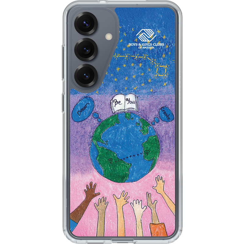 product image 1 - Galaxy S25 Case Symmetry Series Clear with Magnets Boys & Girls Clubs of America