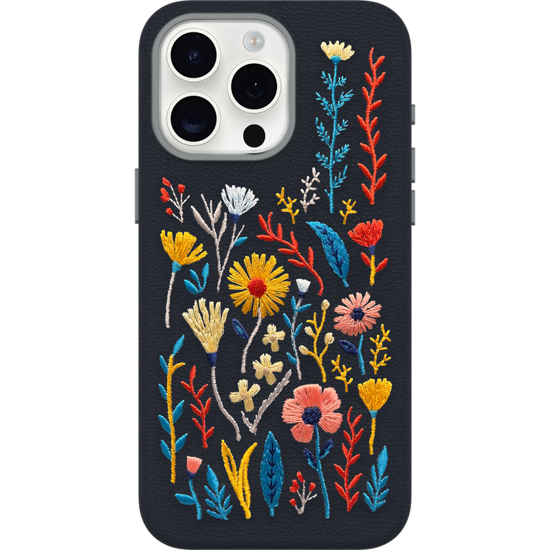 product image 2 - iPhone 15 Pro Max Case Symmetry Series Cactus Leather Embroidery