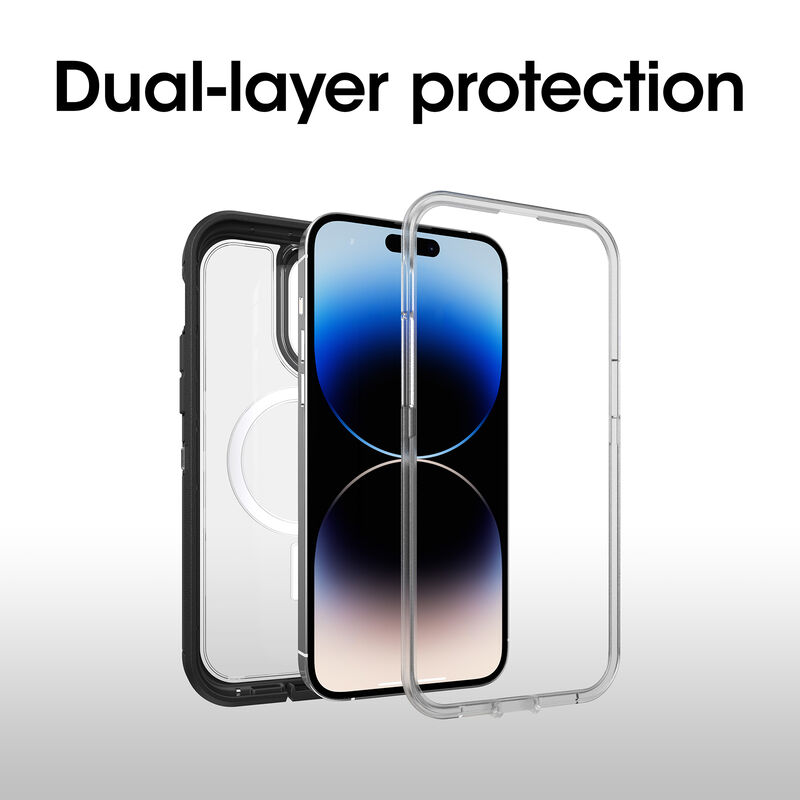 product image 3 - iPhone 14 Pro Max Case with MagSafe Defender Series XT Clear