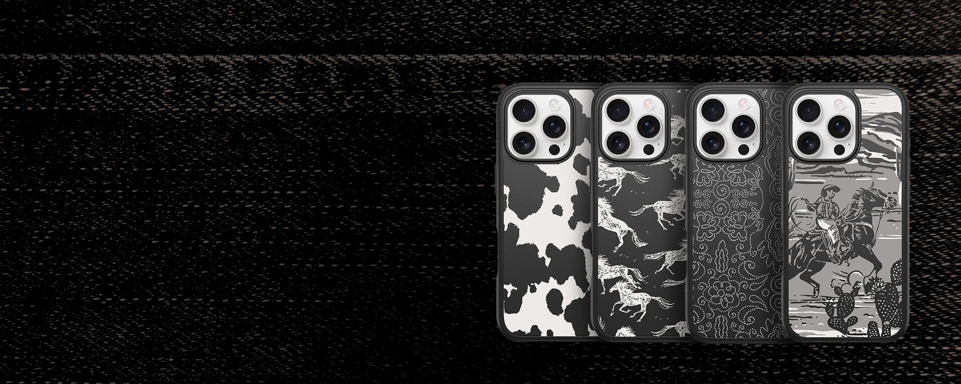 Western Noir Collection Cowboy inspired phone cases | OtterBox
