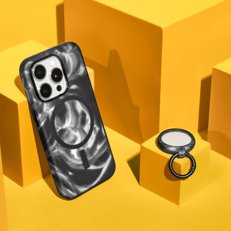 black figura series phone and airtag cases