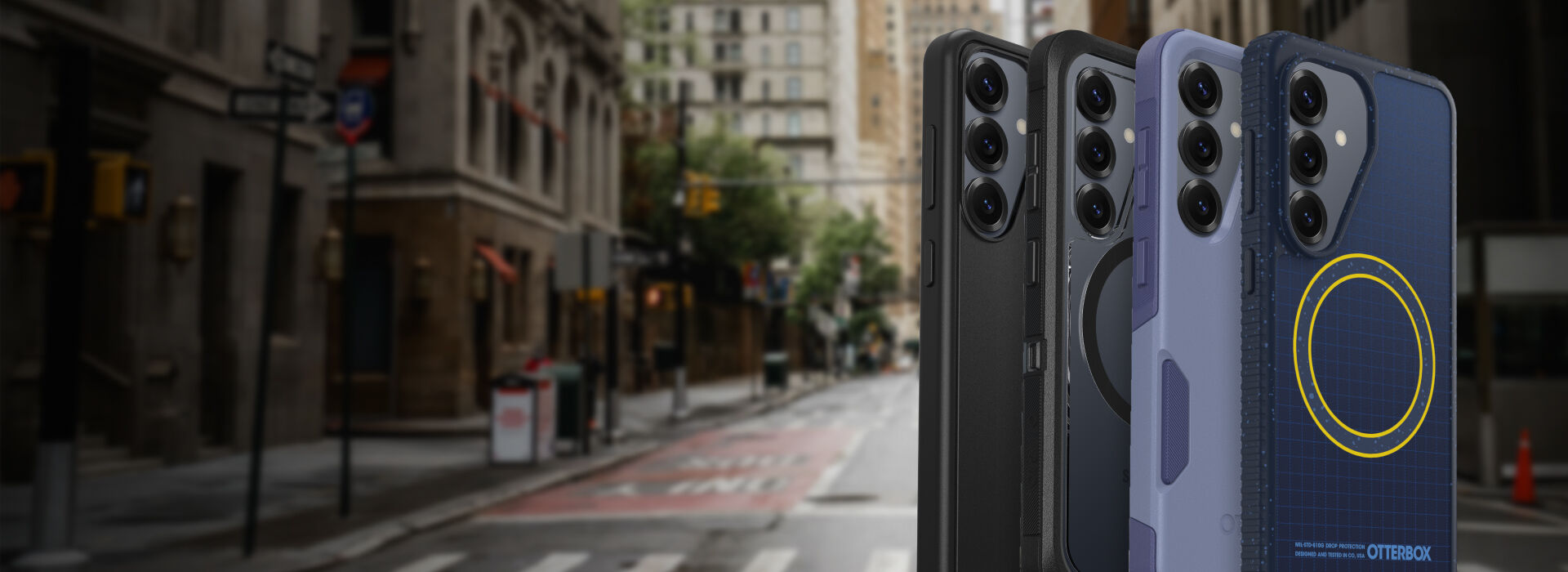 Woman showing off floral galaxy phone case | OtterBox