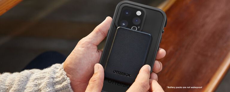 Waterproof LifeProof black Frë case on the beach | OtterBox