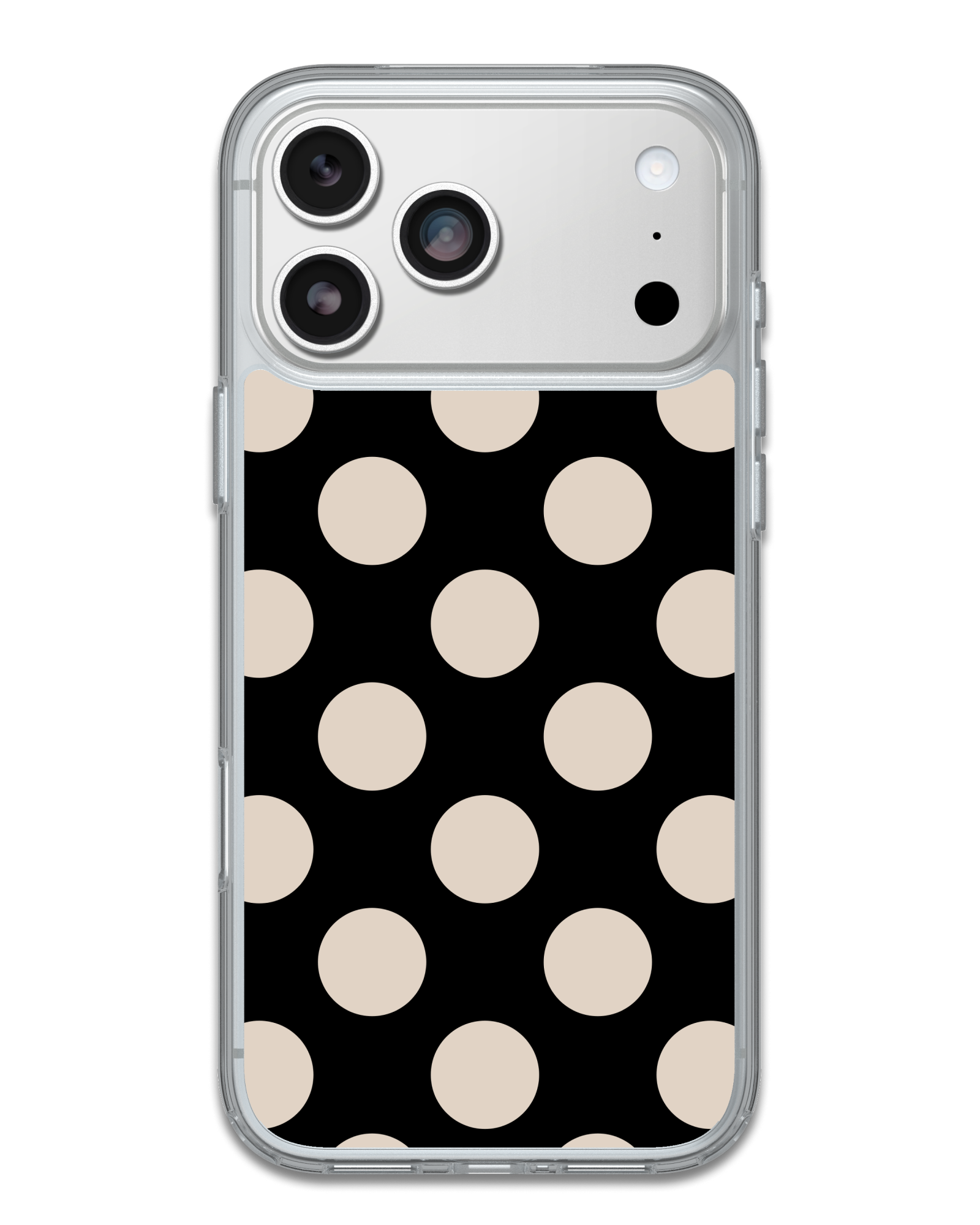 Black and Cream Polka Dot Phone Case | OtterBox