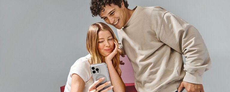 selfie using purple cactus leather iPhone case