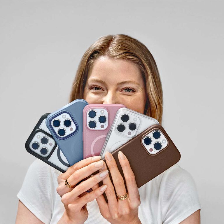 Girl happy with all new cute iPhone 16 cases | OtterBox