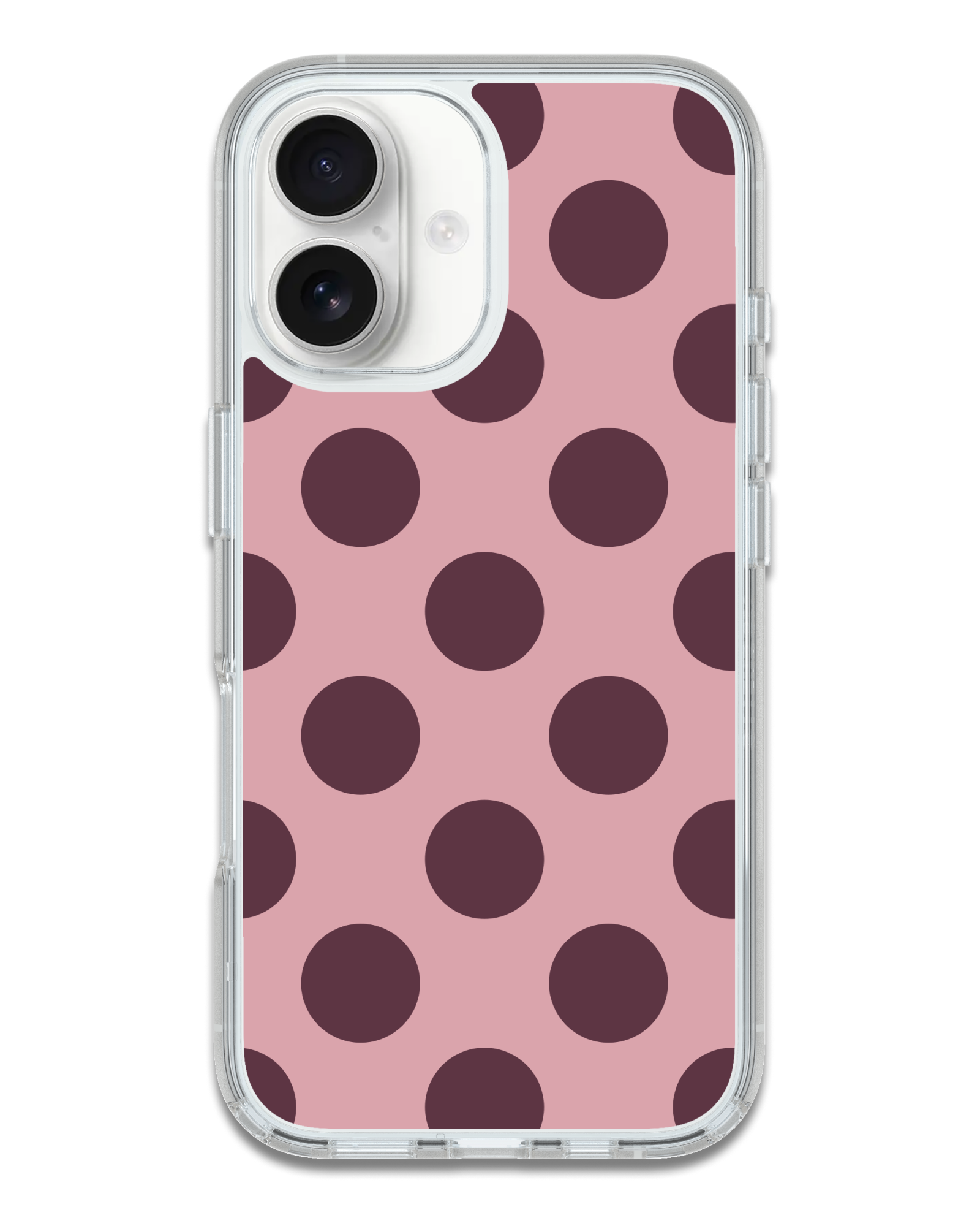Pink and Brown Polka Dots Phone Case | OtterBox